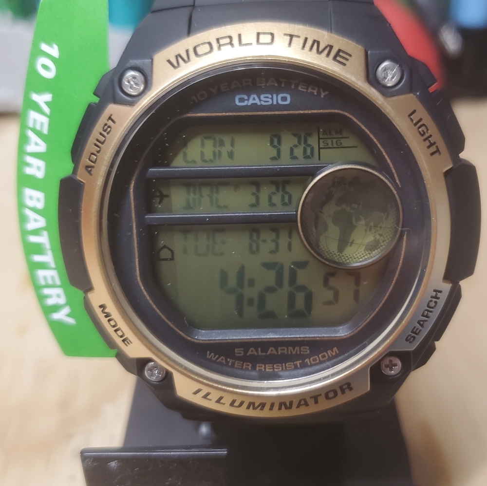 Casio AE3000W-9AV Black Gold Sports Watch - 48 Cit